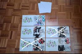 Cartes de voeux "Femme, Happy birthday"" en diamond painting