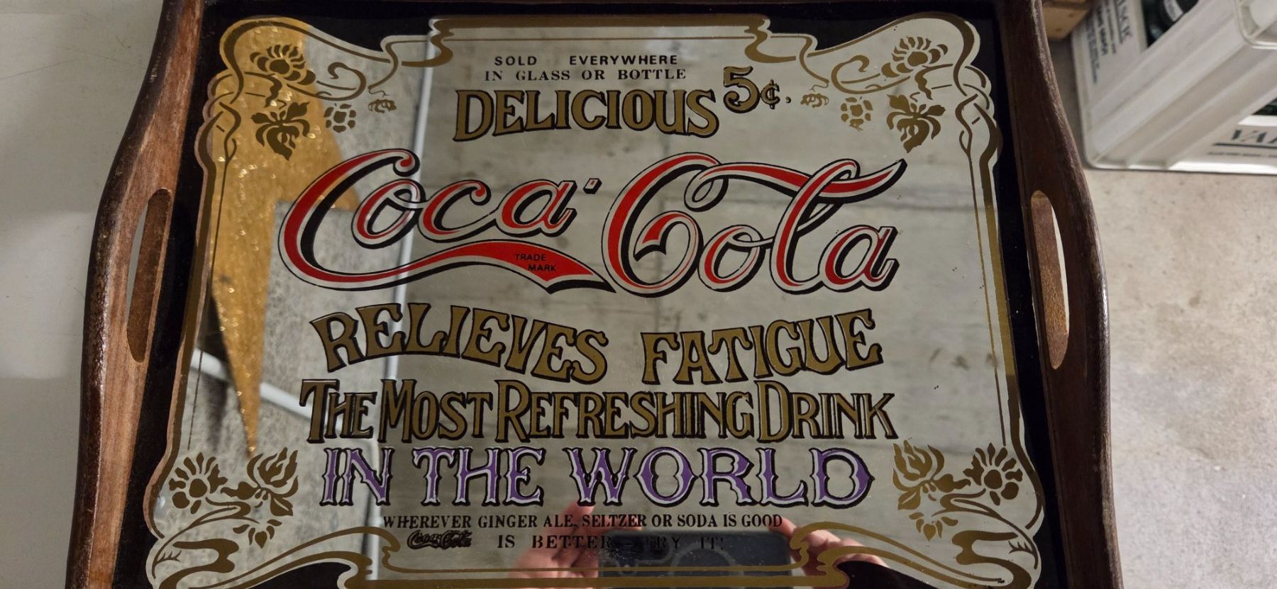 Services de table: Coca-Cola Spiegel "Most Refreshing Drink" 49x33cm – D'occasion à Hombrechtikon par Arkip460 1