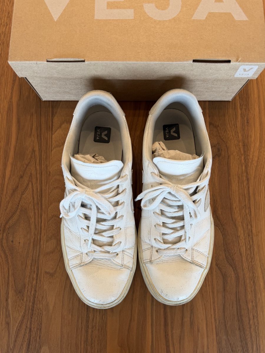 Veja Scarpe da uomo: VEJA Campo Sneaker Weiss Grau Gr. 46 – Usato da Zürich venduto da blancali 2