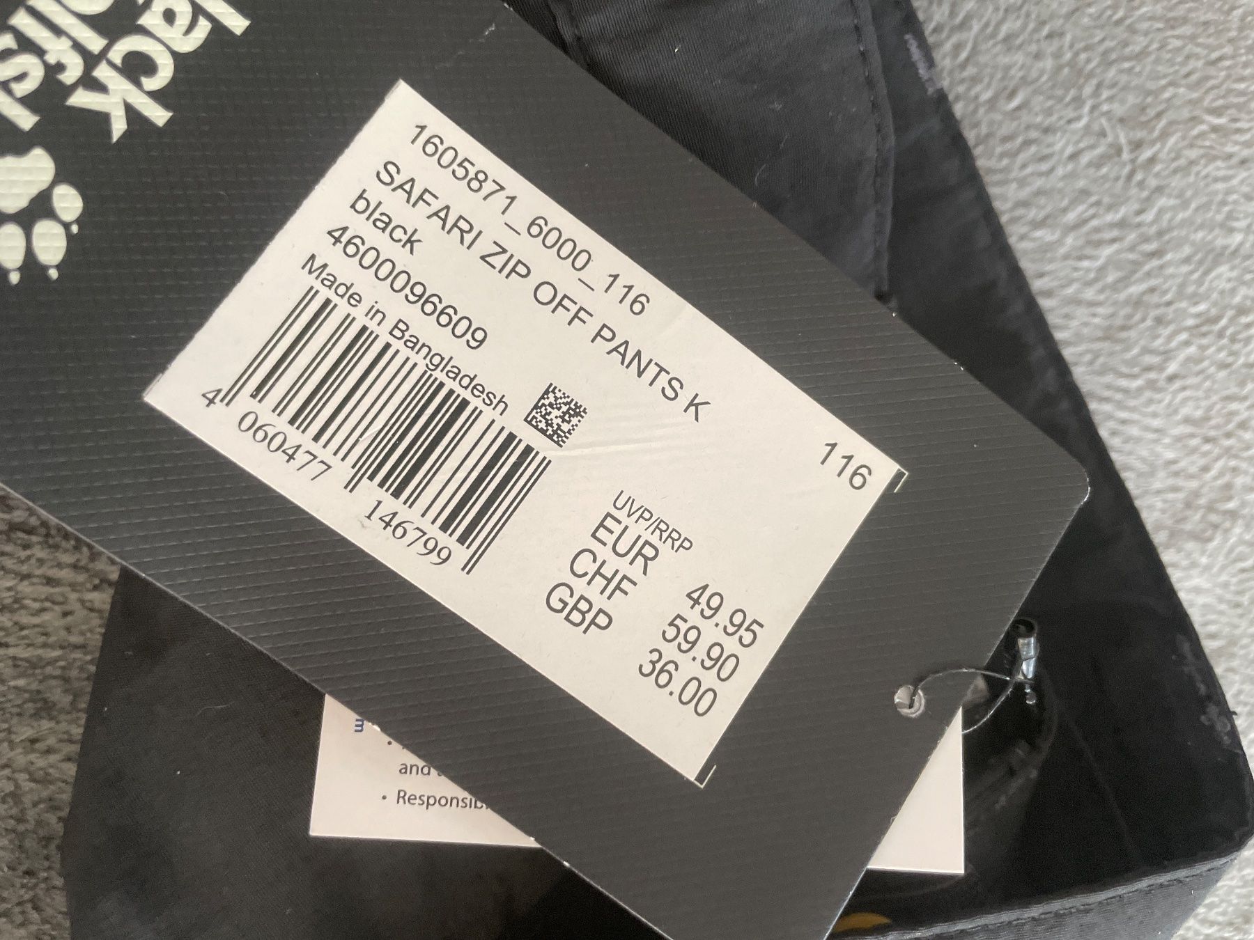 Jack Wolfskin Pantaloni: Jack Wolfskin Wanderhose Sporthose – Nuovo (secondo la descrizione) da Flüelen venduto da AU10 4