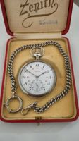 Zenith Taschenuhr mit Box und Kette