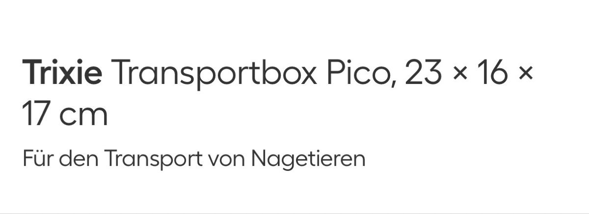 Trixie Cages, transport & sécurité: Transportbox – Neuf avec emballage d'origine à Andwil SG par Skyline21 1