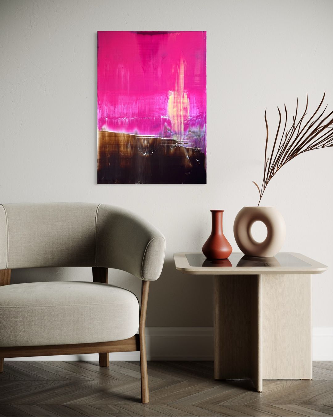 Dipinti: Original abstraktes Acrylbild, 70x50 cm – Nuovo e nell'imballaggio originale da Kirchlindach venduto da GeibKeller 7