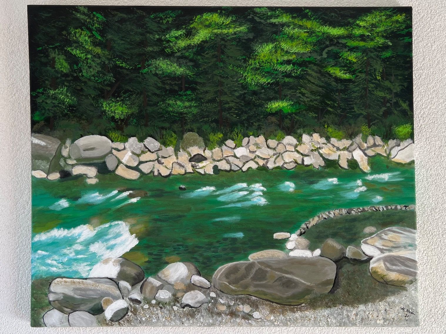 Gemälde: Acryl Bild, vom Grosi (1940) – Neu (gemäss Beschreibung) aus Biel/Bienne von HB13