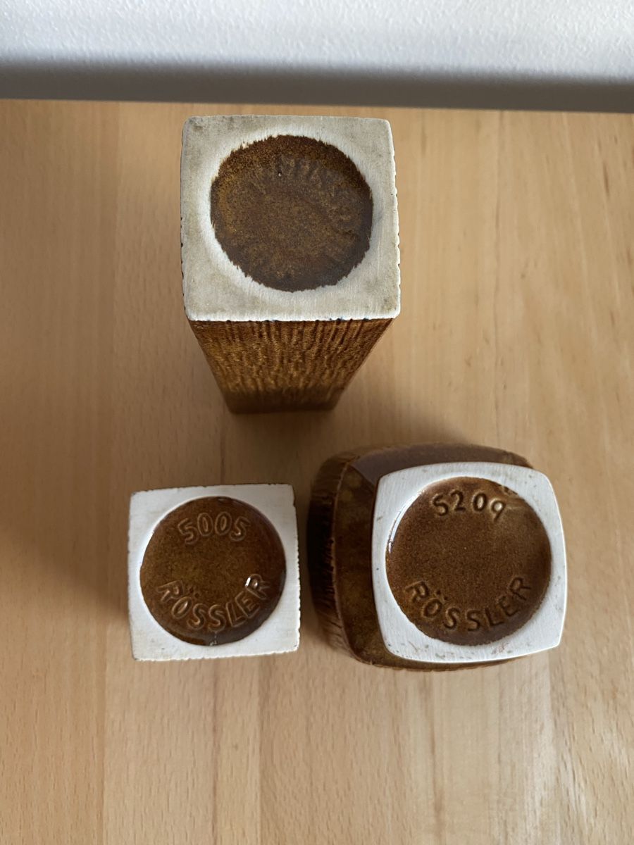 Rössler Vasi & Recipienti: 3 Rössler Vintage Vasen/Objekte – Usato da Schwarzenburg venduto da Michellu 2