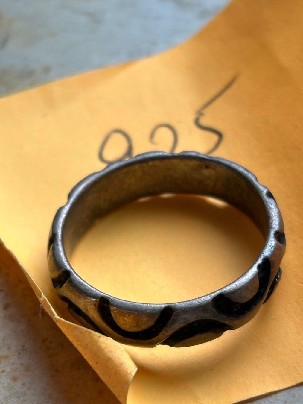 Anelli: Vintage Silberring HALFMOON (Grösse 64) – Usato da Laufen venduto da Bellebellezza 6