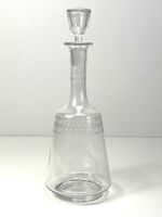 Kristallglas Karaffe Dekanter BACCARAT Guilloché Gravur