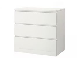 Ikea Malm Kommode Weiss 3 Schubladen gute Zustand