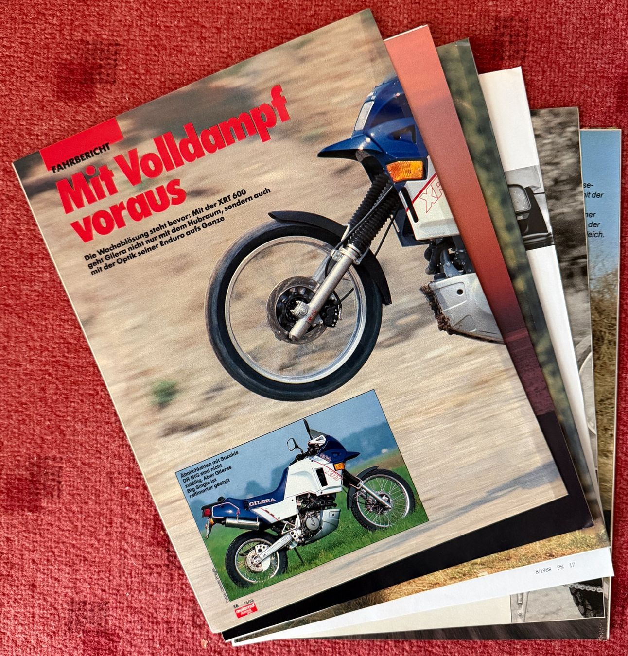 Gilera Documenti: GILERA XRT 600 , Prospekte , Testberichte – Usato da Ittigen venduto da Lalilala4 2