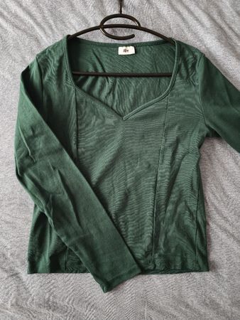 Damen Langarmshirt dunkelgrün Marke JDY Grösse L