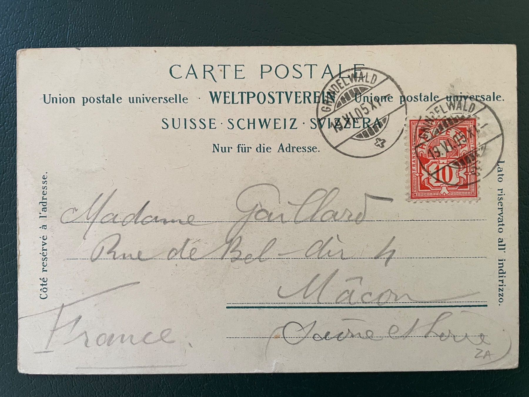 Cartoline postali: Grindelwald 1905 – Usato da Faido venduto da Luca555 1