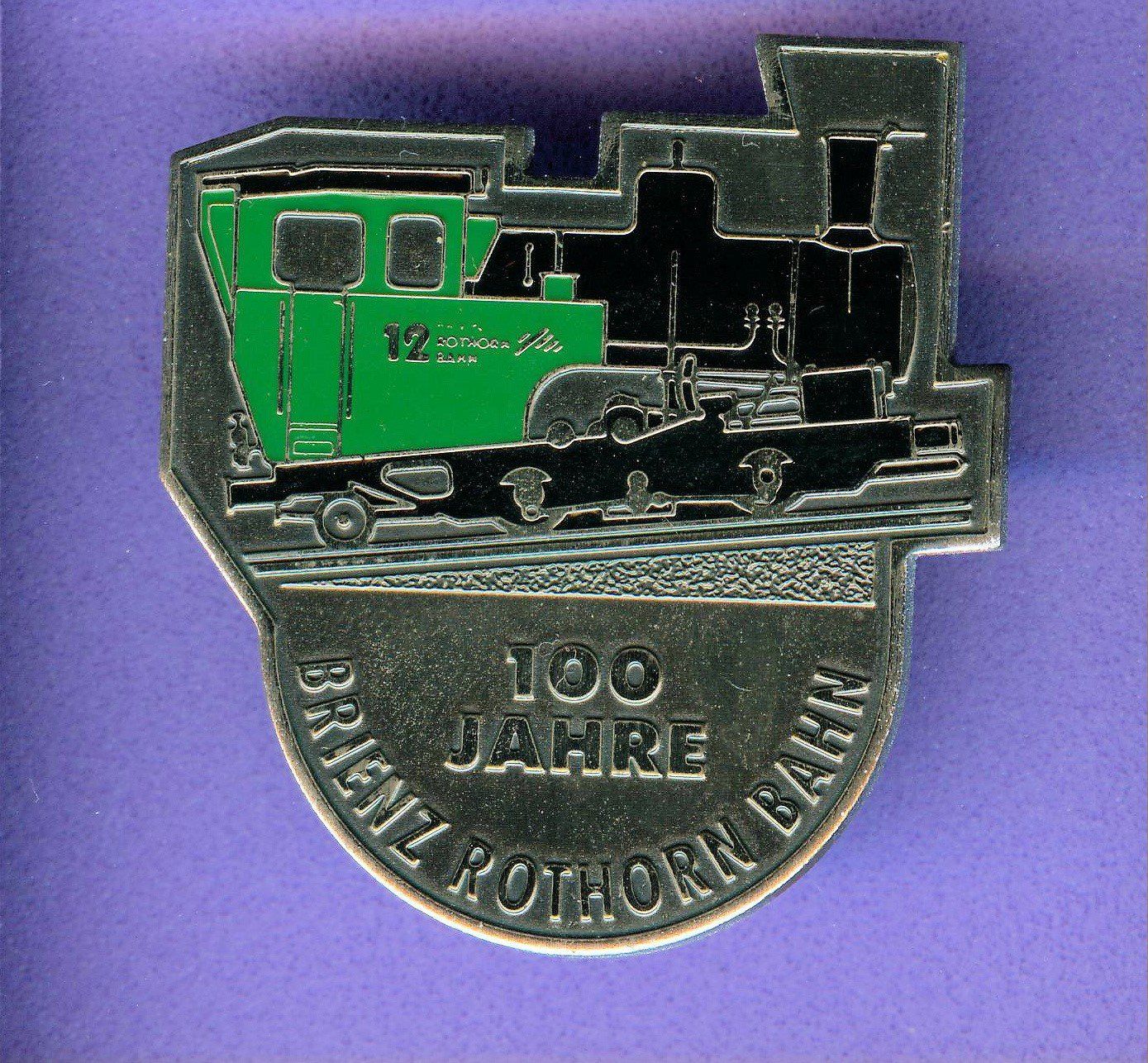 Placchette & Badge: BRIENZER ROTHORN BAHN  100 Jahre – Usato da Winterthur venduto da Sammleroase