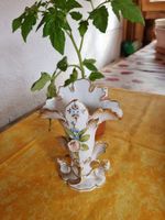 Wunderschöne Vintage Blumenvase, Porzellan mit Goldrand!
