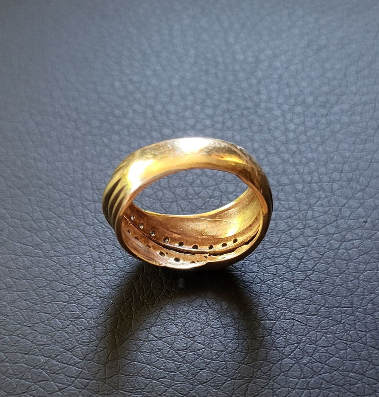 Anelli: Gold 585 Massiv Ring Mit Steine – Usato da Wald ZH venduto da Dasilver 2