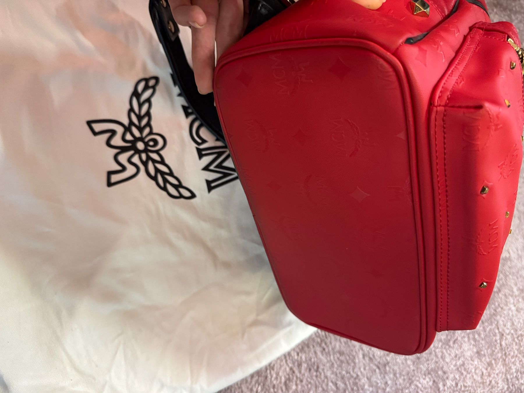 Mcm Zaini: MCM Rucksack  rot – Usato da Zürich venduto da SecondhandZurich 2