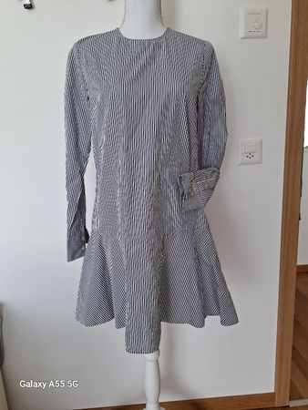 Robe chemise rayée bleu marine SUISTUDIO T36