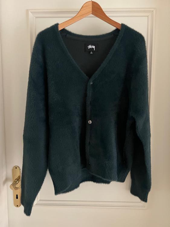 Stussy Shaggy Cardigan (Dark Green / Size M) NEU | Acheter sur Ricardo