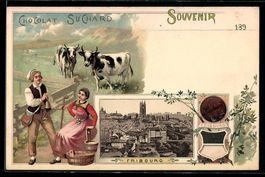 Litho Fribourg, Chocolat Suchard, Paar m