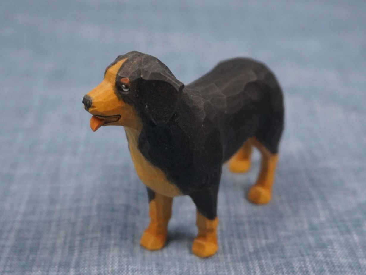 Figuren: Berner Sennenhund handgeschnitzt und bemalt – Neu (gemäss Beschreibung) aus Diessbach b. Büren von Crocharry 4