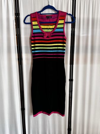 Leo Guy Paris – Robe en maille multicolore – T. 1 (S)
