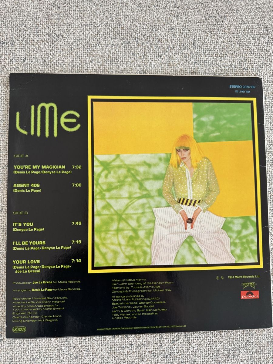 Dischi in vinile: Lime - Your Love - LP - 80s/Italo Disco – Usato da Rorbas venduto da BlackstarRecords 1