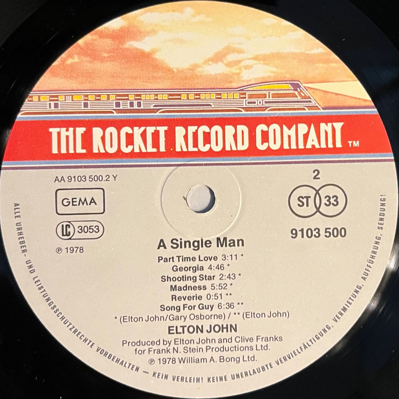 Dischi in vinile: ELTON JOHN - A SINGLE MAN - 33 Tours – Usato da Bussigny venduto da vinyl-pas-cher 4