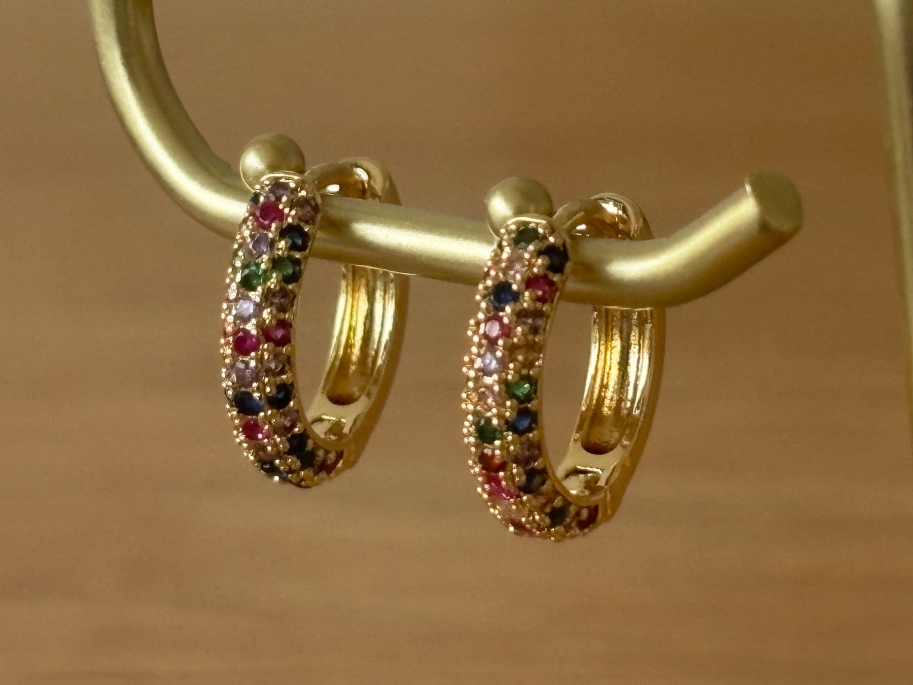 Orecchini pendenti & Orecchini a lobo: Luxus Elegante Ohrstecker Ohrschmuck Multicolore Farbe:Gold – Nuovo (secondo la descrizione) da Biel-Bienne venduto da Roserosse13 1