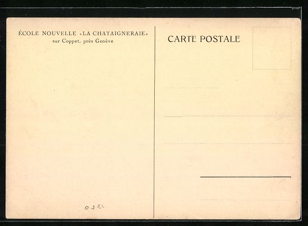 Cartoline postali: Coppet, École Nouvelle La Chataigneraie – Usato da Berlin venduto da bartko-reher 1