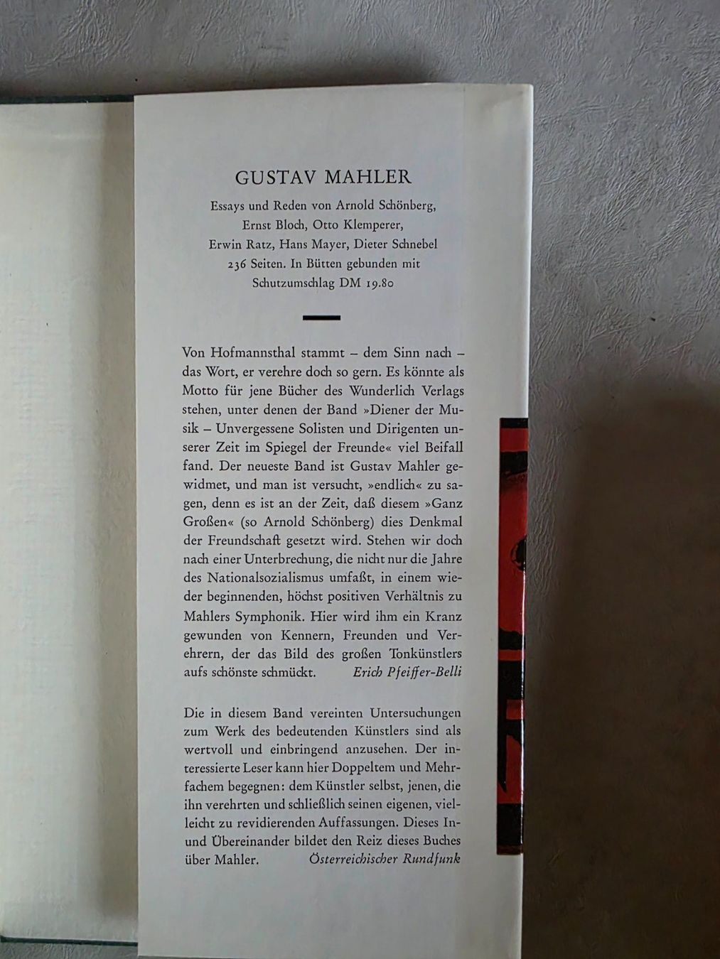 Bücher: Anton Webern - Friedrich Wildgans - 1967 1. Auflage – Gebraucht aus Walterswil BE von Lonitti 2