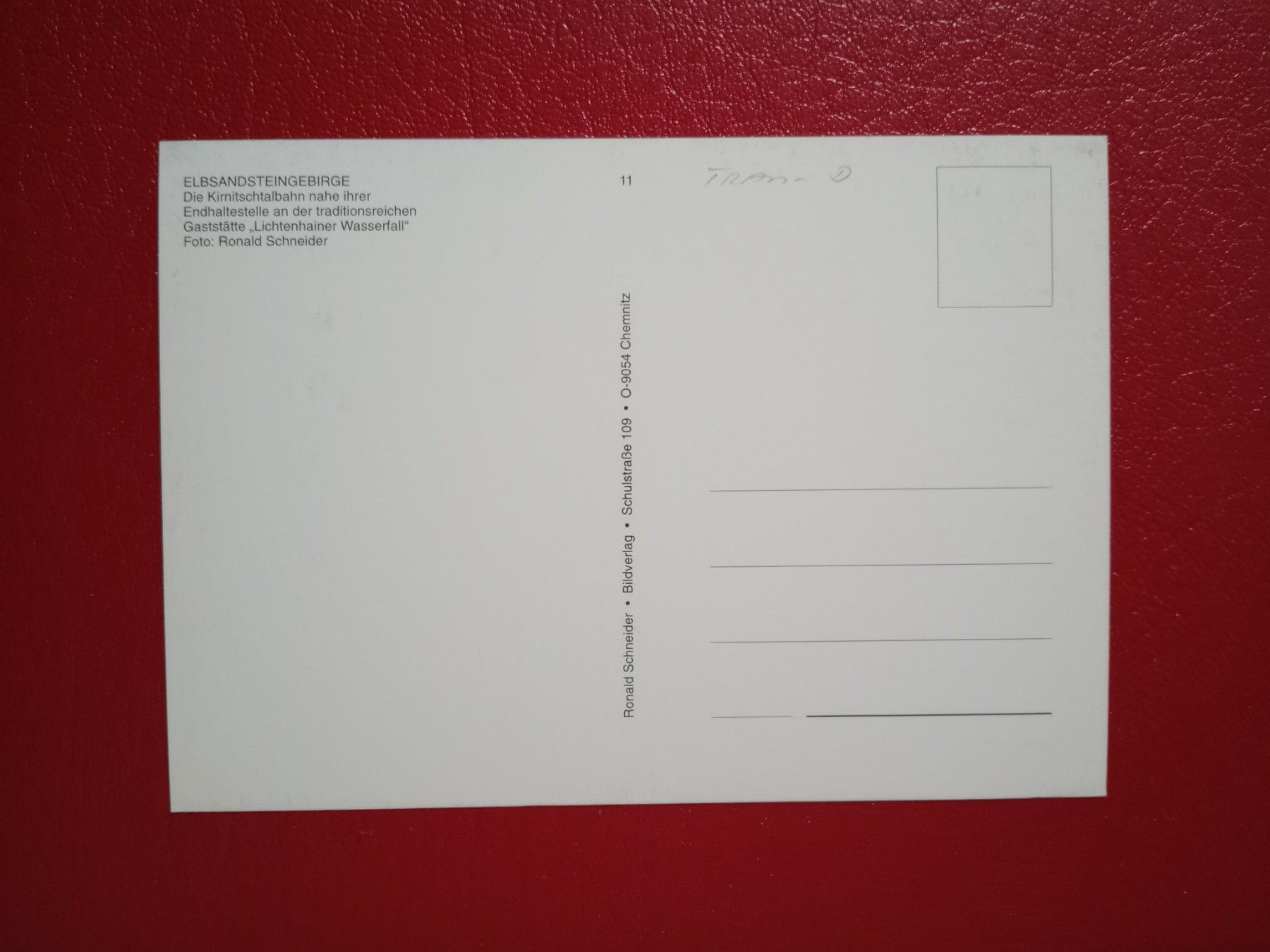 Cartoline postali: AK Strassenbahn Kirnitschtalbahn Sachsen – Usato da Küttigen venduto da Melisch1000 1