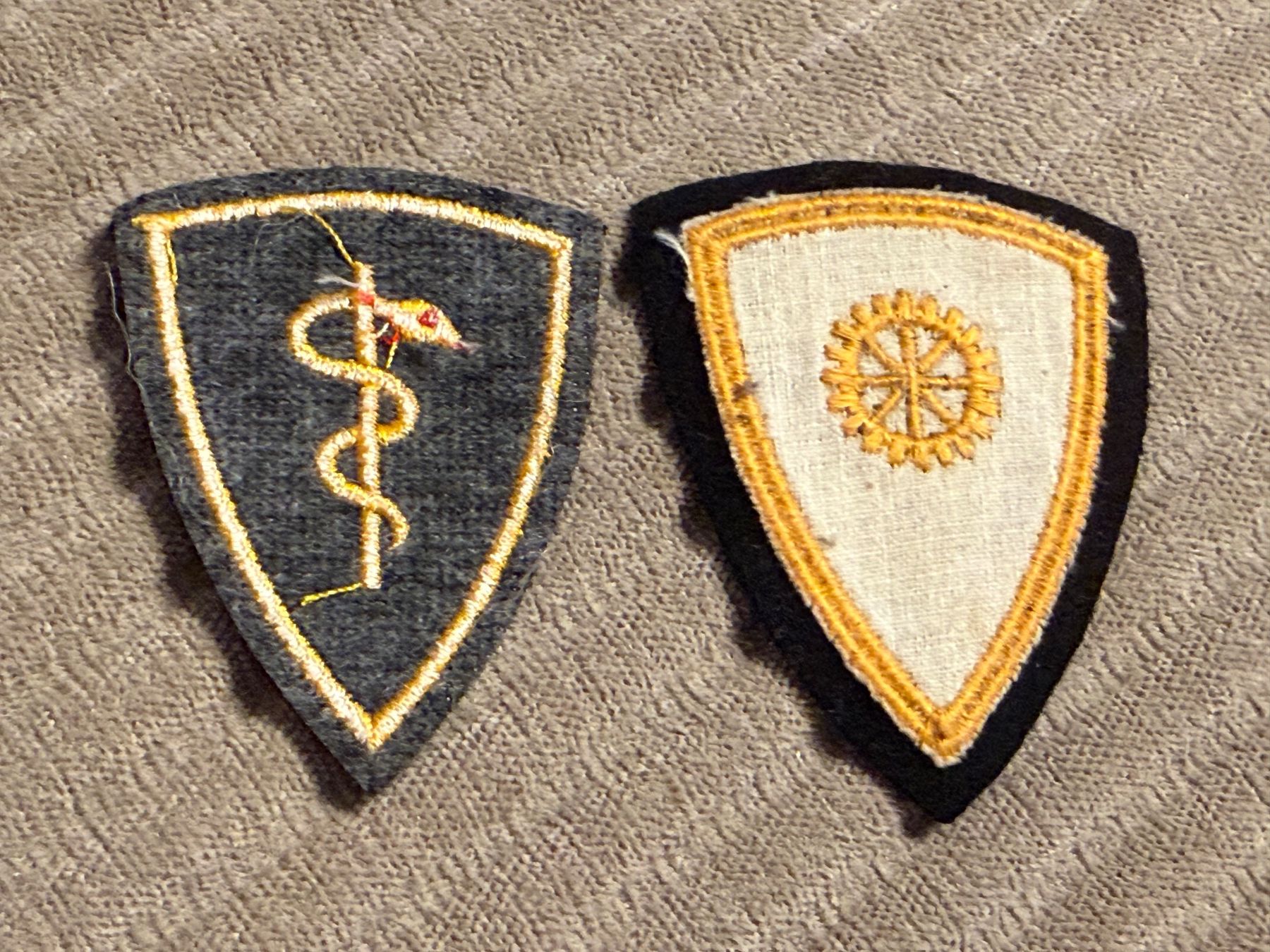 Schweizer Armee Placchette & Badge: 2 Spezialistenabzeichen - Schweizer Armee – Usato da Brütten venduto da Hst1 1