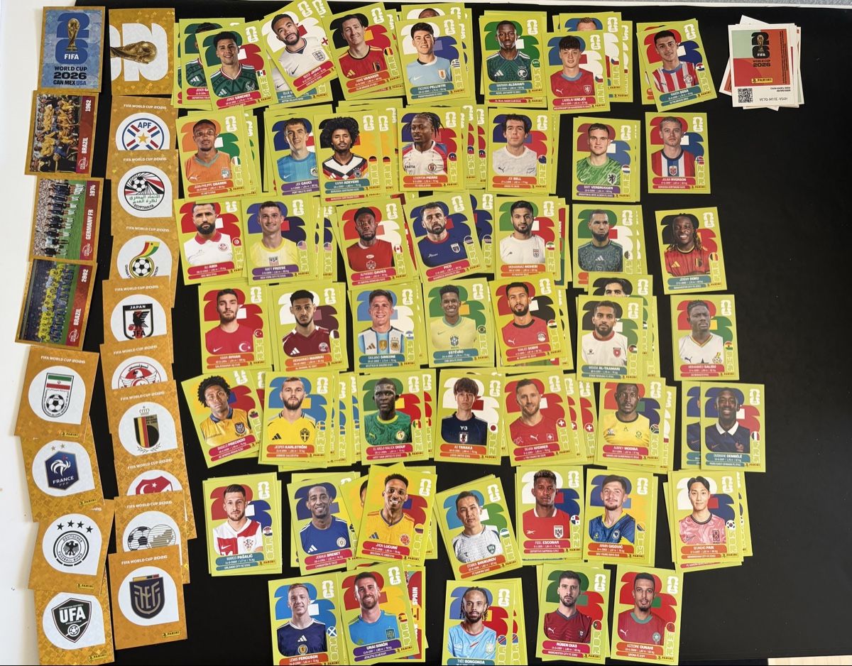 Panini Carte collezionabili: Panini FIFA World Cup 2026 Sticker Bundle 175stk – Usato da Lausen venduto da J.2000