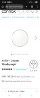 AYTM - Circum Wandspiegel Ø 50 cm, klar / taupe