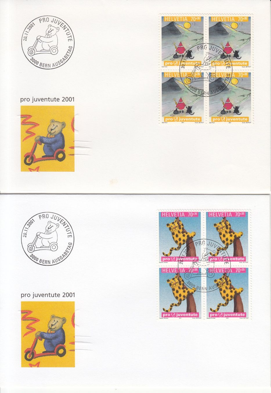 Tutti i francobolli: SBK J360 - J363 im 4er-Block FDC – Usato da Bürglen TG venduto da StampGraf 1