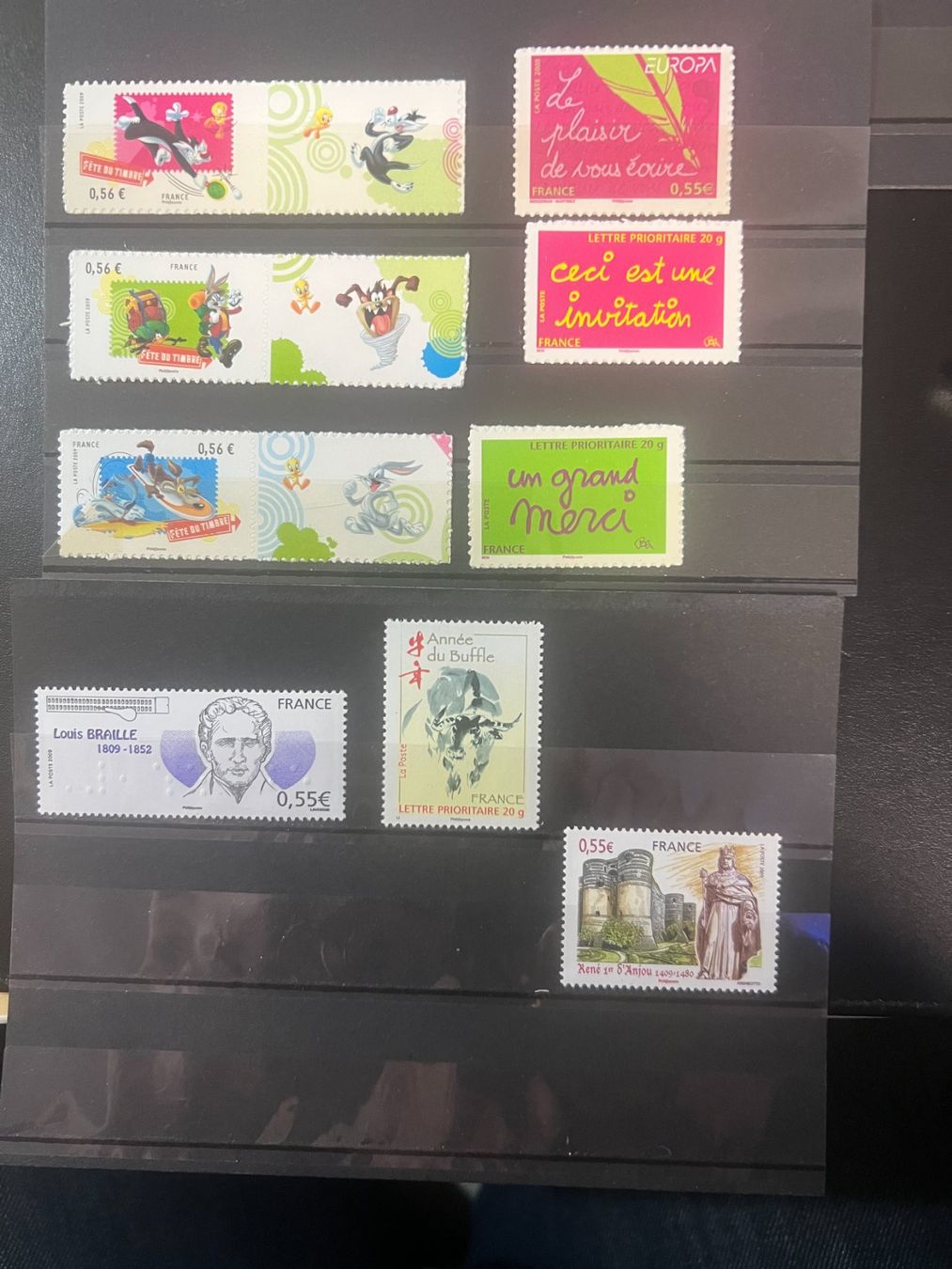 Tutti i francobolli: 9 timbres 2009 neufs** (dont 6 autoadhésifs) – Nuovo e nell'imballaggio originale da Lausanne venduto da ffhoud