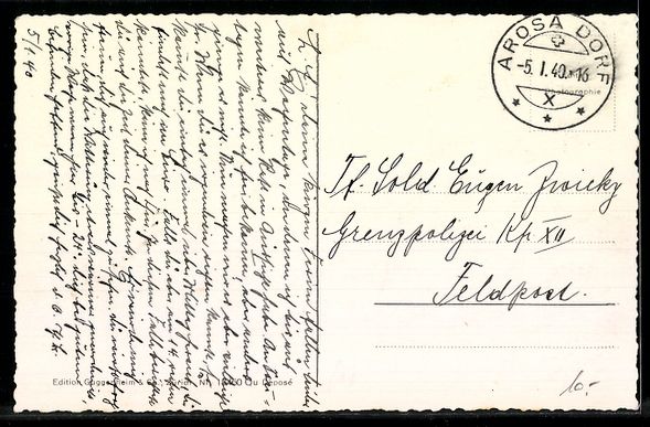 Cartoline postali: AK Arosa, Dorfkirche – Usato da Berlin venduto da bartko-reher 1
