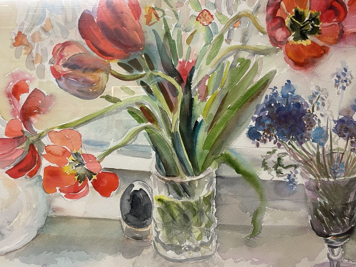 Gemälde: Wunderschönes Aquarell – Gebraucht aus Hindelbank von chinok01 1