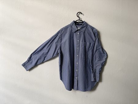 Marc O'Polo Hemd blau gestreift Grösse S Baumwolle