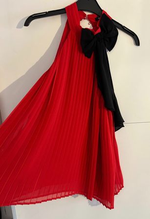 Rotes Sommer Top von Morgan mit Schleife, Gr. S, Top Zustand