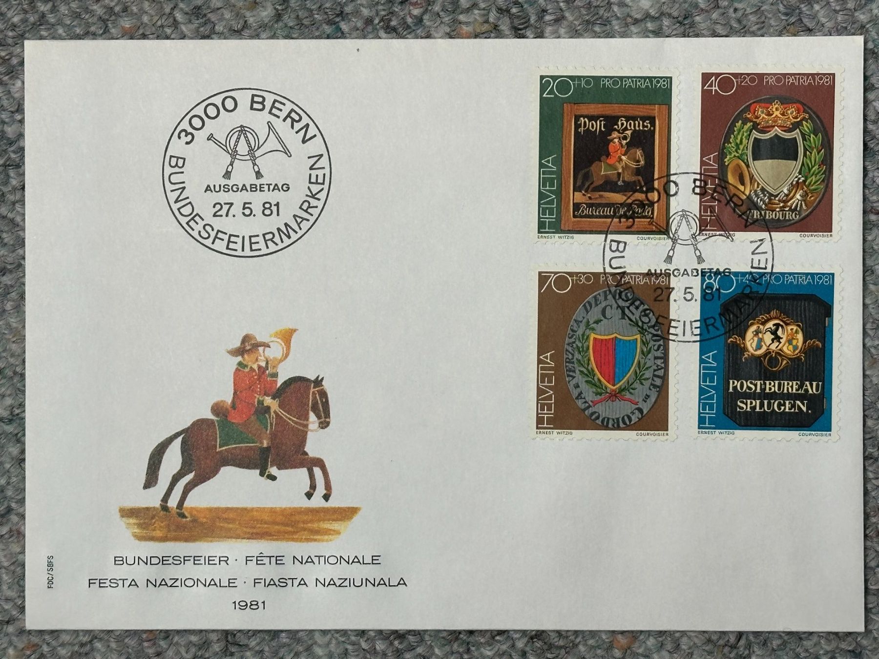 Tous les timbres: FDC Schweiz – Neuf avec emballage d'origine à Laupen ZH par Mcafi02 2