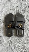 Elegante Zara Ledersandalen, Schwarz, Grösse 38 - Sommer