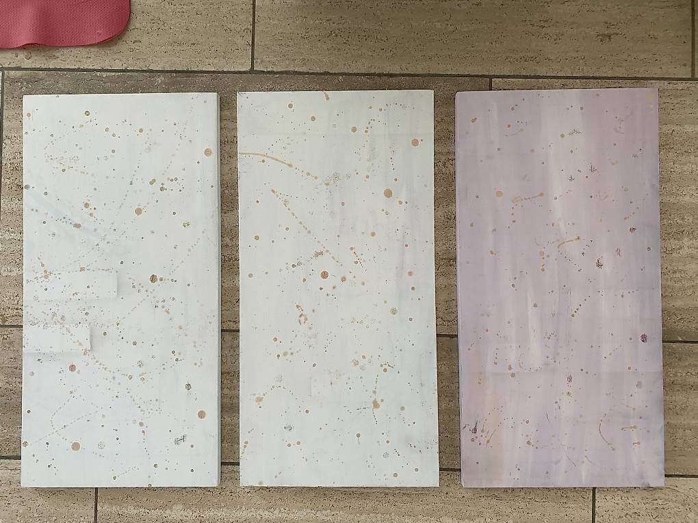 Pareti & Soffitti: 3 Leinwände Hochformat 30 x 59,5 cm – Usato da Oetwil an der Limmat venduto da Prinzaessli123 1