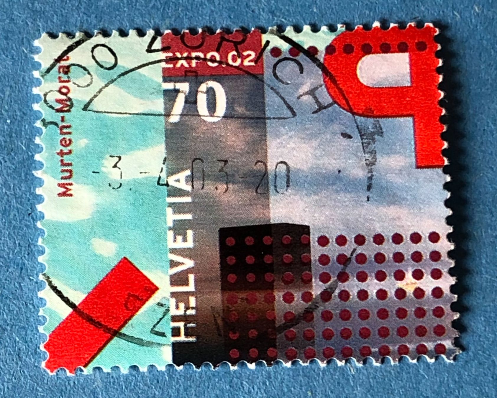 Tutti i francobolli: Nr.1042 GESTEMPELT Arteplage Murten 2002    – Usato da Aarau venduto da Billa007