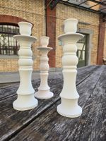 Keramik: Kerzenhalter weiss matt- ANGEBOT