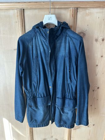 Zara Man Denim Jacke mit Kapuze, Grösse L