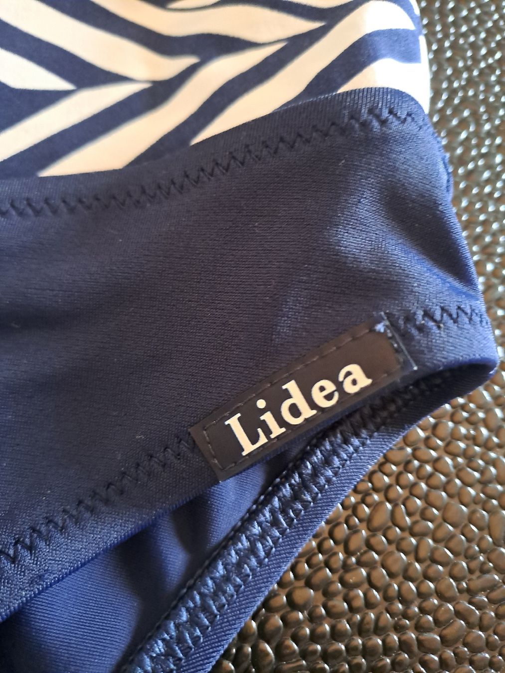 Costumi da bagno & Bikini: Lidea Bikini-Set Grösse 40/E dunkelblau weiss neuwertig – Nuovo e nell'imballaggio originale da Basel venduto da Sevenaa 1