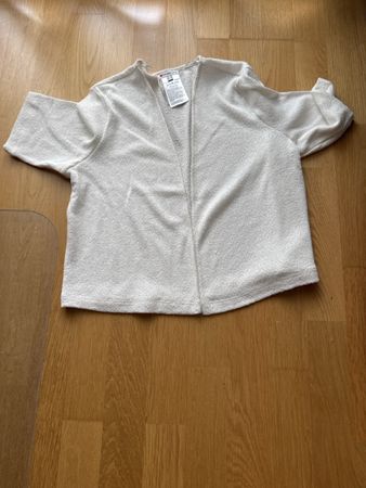 Damen Strickjacke Creme Kurzarm Grösse L guter Zustand