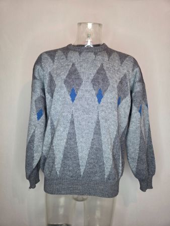Vintage Vogue Woll-Strickpullover Gr. M–L
