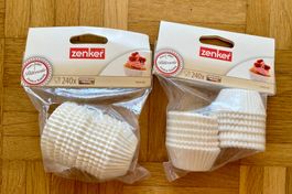 Papierbackförmchen für Mini-Muffins, weiss