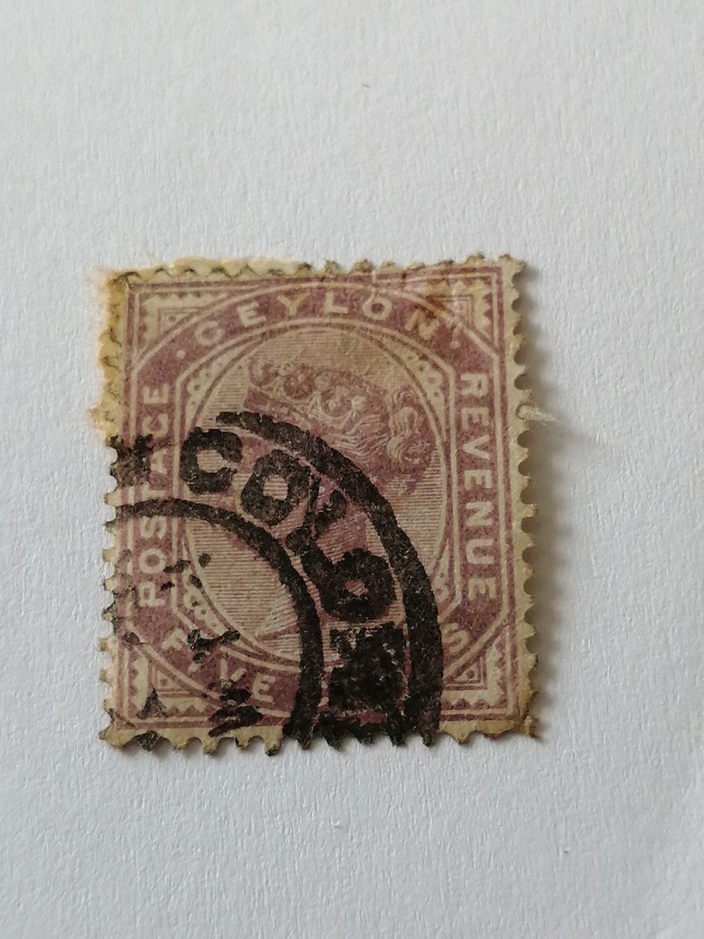 Tutti i francobolli: Ceylon 1886 – Usato da Happerswil venduto da tschergi